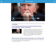 Tablet Screenshot of onenewspage.com